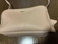 FURLA くすみ ピンク ショルダーバッグ