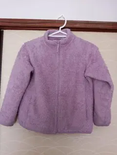 ラベンダー フリース ジャケット