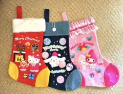 サンリオ　ハローキティ シナモロール　マイメロディ　クリスマスブーツ　3点セット