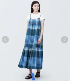 無印良品⭐︎マドラスチェック⭐︎キャミワンピース