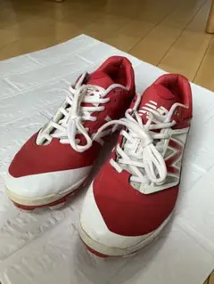 New Balance スパイクシューズ レッド/ホワイト