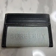 【大人気】バーバリー　カードケース　レザー　キャンバス