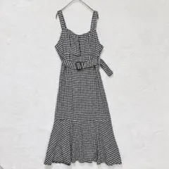グレイル 千鳥柄 マーメイドキャミワンピース ベルト L ジャンパースカート