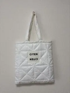 CITEN キルティング トートバッグ ホワイトのサムネイル