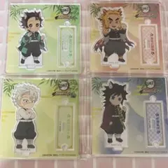 鬼滅の刃 ナンジャ アクスタ 炭治郎 煉獄 義勇 無一郎 実弥 缶バッチ 特典