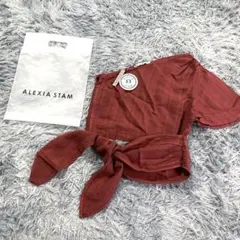 【F】ALEXIA STAM ♡ アリシアスタン リネン100% ワンショルダー