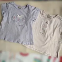 petit main 半袖Tシャツ 2枚セット 90