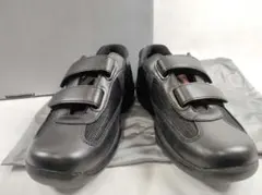 PRADA プラダ レザー ベルクロ スポーツ スニーカー 黒 箱付き 保存袋付のサムネイル
