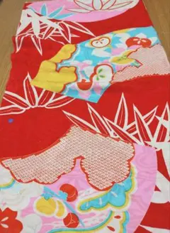 希少 大正 アンティーク 正絹 錦紗縮緬 長襦袢 リメイク ハンドメイド