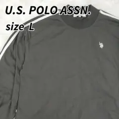 U.S. POLO ASSN. ワンピース 袖ライン ダークグレー Lサイズのサムネイル