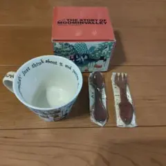 スープマグ　ムーミン　陶器　レア　スプーン　フォーク付