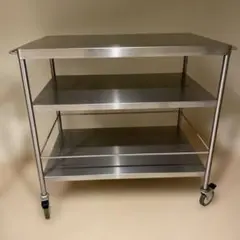 IKEA FLYTTA(フリッタ) ステンレスキッチンワゴン　３段 フリッタのサムネイル