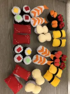 フェルトおままごと・お寿司セット！32個。