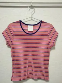 【Ray BEAMS】マルチボーダー リブTシャツのサムネイル
