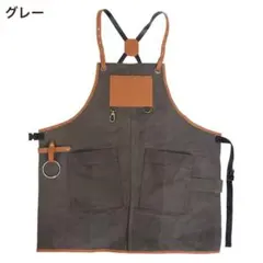 Ville Paddy キャンバスエプロン グレーのサムネイル