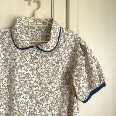 【美品TINA JOJUN 】花柄半袖ブラウスのサムネイル