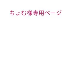 ちょむ様専用ページ