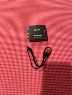 RCA to HDMI 変換 アダプター PS2 ビデオ 電源ケーブル付属