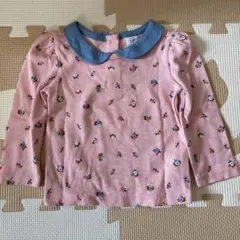 ベビーギャップ　トップス　80 花柄　襟つき　水通しのみ