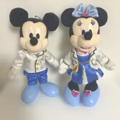 ディズニーシー　ミッキーミニー　ぬいぐるみバッジ