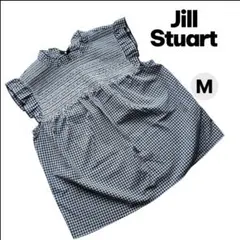 ジルスチュアート / ギンガムチェック フリルブラウス / M