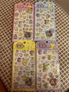 正規品　ポケモンボンボンドロップシール4枚セット