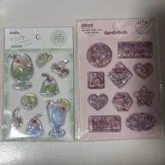 ウォーターシール　動物　クリームソーダ　2点セット