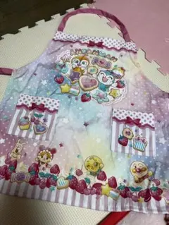 アンパンマン ドキンちゃん エプロン 子供 キッズ 110