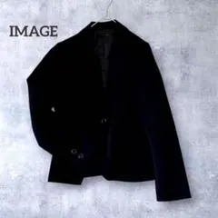 イマージュ テーラードジャケット ひとつボタン 長袖 上着 スーツ M