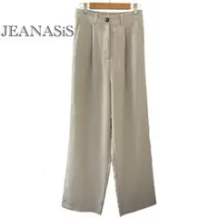 JEANASIS ジーナシス ワイドパンツ アイボリー Fサイズ ウエストゴム