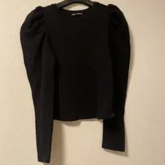ZARA パフスリーブ 長袖トップス 黒