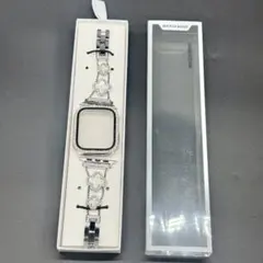 バンドコンパチブル Apple Watch バンド レディース シルバー