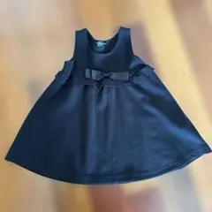 ネイビー リボン付きワンピース80センチ