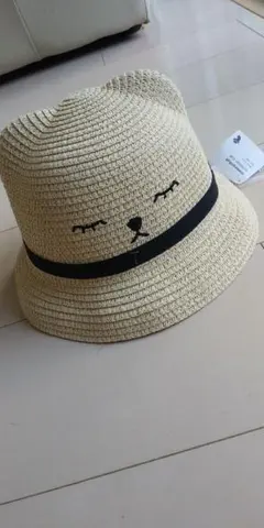 【新品】キッズ麦わら帽子 ストローハット