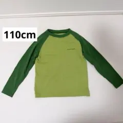 mont-bell モンベル　黄緑　緑　ロンT 長袖 カットソー 110cm