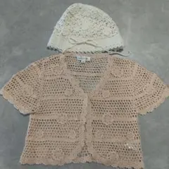 anyFAM レースカーディガン 110cm＆pom ponette 帽子 Sのサムネイル