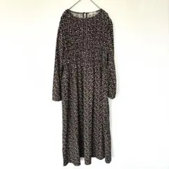 continuer de NICE CLAUP 総柄花柄 ロングワンピース F