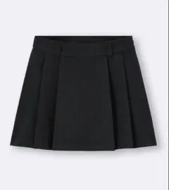 美品★GU サイドプリーツスコート ブラック　黒　Sサイズ