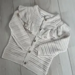 H&M フリルがかわいい♡ カーディガン 98/104