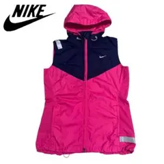 【良品】NIKE ナイキ　ランニングベスト パーカー　反射　ウォーキングウェア