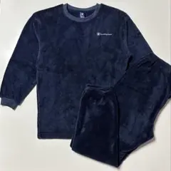Champion ネイビー ボア　パジャマセット