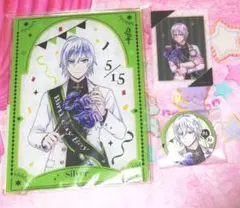 ツイステッドワンダーランド　おめかし　アクリルパネル　缶バッジ　シルバー