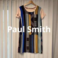 超美品Paul Smith ストライプ 半袖ワンピース