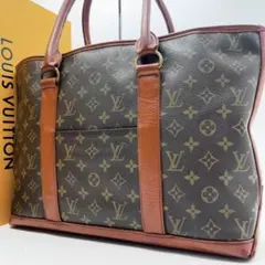美品 ルイヴィトン モノグラム サック ウィークエンド トートバッグ PVC