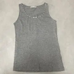 earth music & ecology グレー タンクトップ S