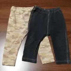 ユニクロ レギンス パンツ　長ズボン　80　2枚セット