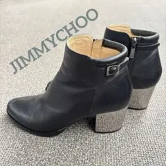 ジミーチュウ メタルショートブーツ 38.5