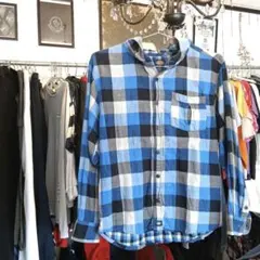 ♯937 美品dickiesディッキーズ フード付ネルシャツ フランネルチェック