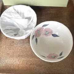 【未使用】たち吉 橘吉 椿柄 小鉢 2個セット ペアボウル 和食器 煮物鉢