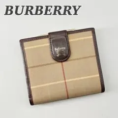 【がま口】 BURBERRY 財布 ヴィンテージチェック柄 コンパクト 薄型のサムネイル
